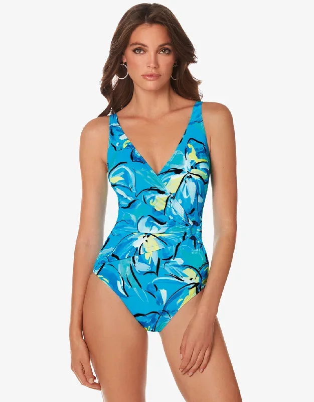 Bali Wrap Swimsuit - Blue