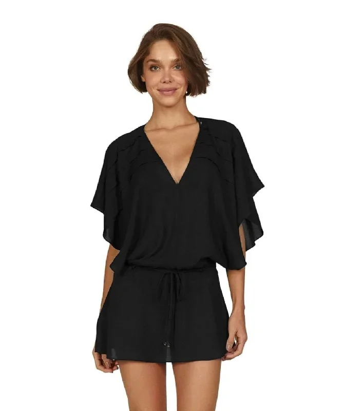 Vintage Pleats Tunic - Black