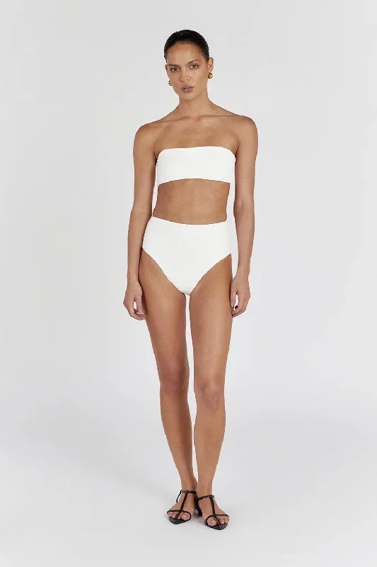 CALLIE OFF WHITE HIGH WAISTED BRIEF