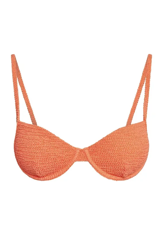 Capri Top - Summer Peach Crinkle