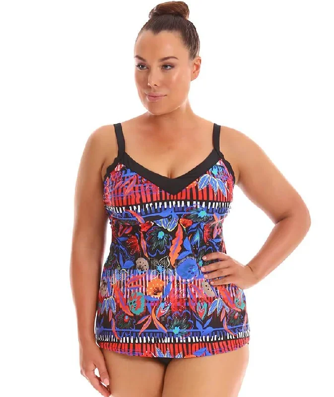 Capriosca Underwire Tankini Top - Boho Folk