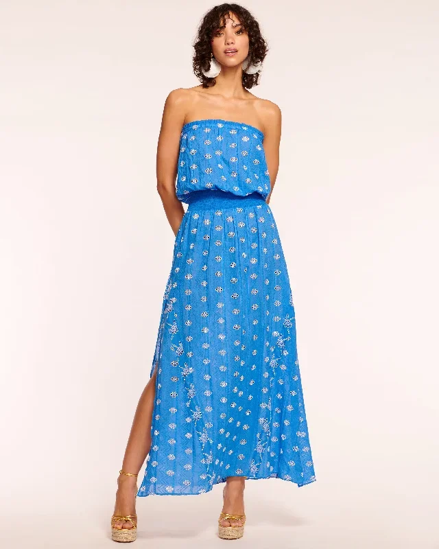 Cynthia Strapless Coverup Maxi Drss