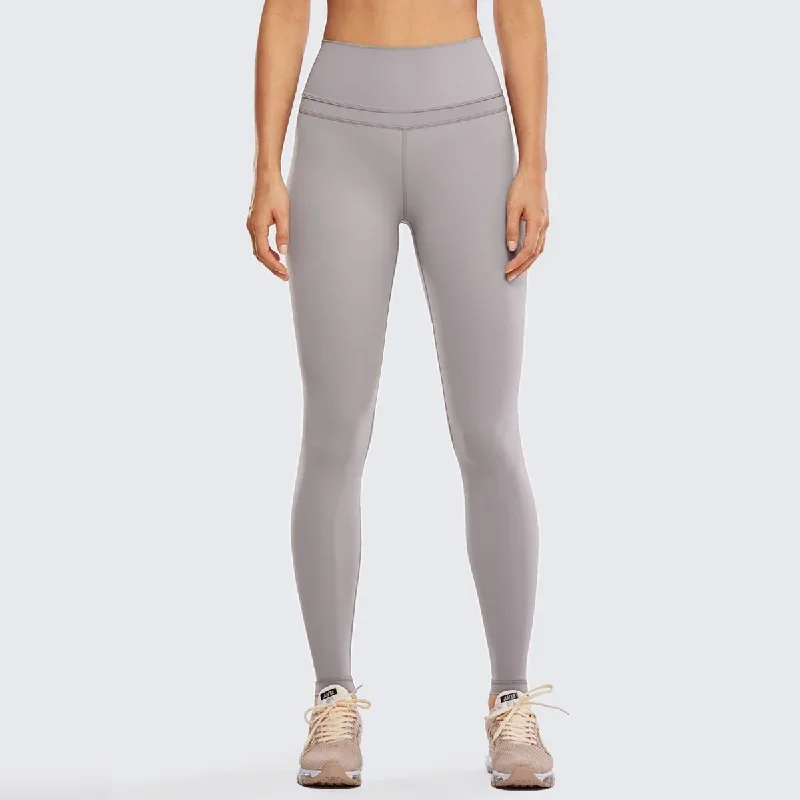 High Rise Seamless Grey Full Length Workout Leggings