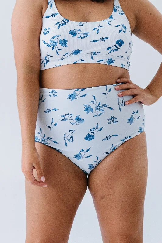 Leisure Reversible Bottom | Ocean Blue Floral