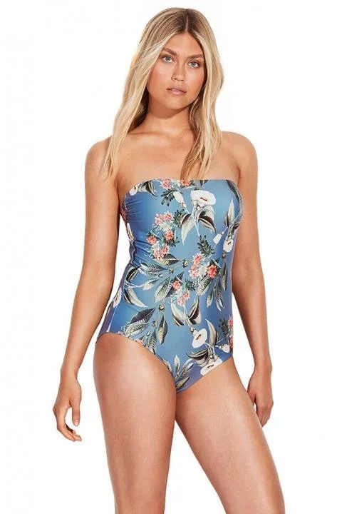 Milea 1105-BBL One Piece Bandeau Swimsuit