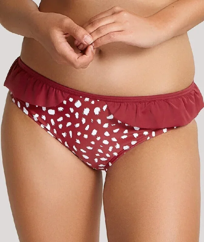 Panache Swimwear Mila Frill Pant - Brick Red