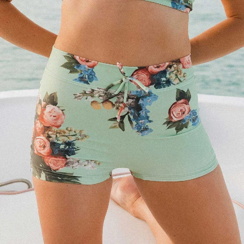 Rose Mint Swim Shorts