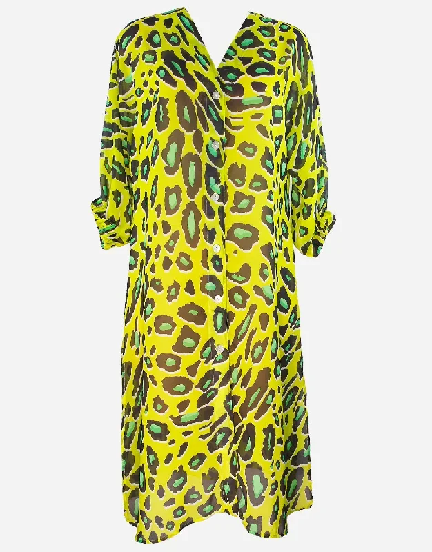 Syrah Midi Beach Shirt - Yellow